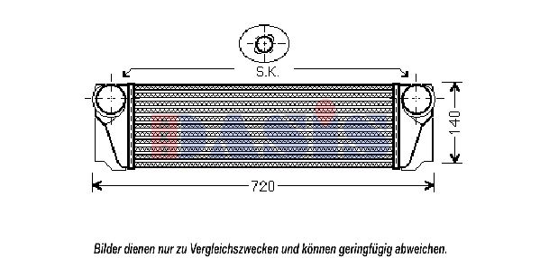 AKS DASIS Kompressoriõhu radiaator 057015N